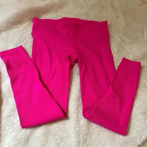 GapFit Pink Maternity Under Belly Rib Blackout Leggings S